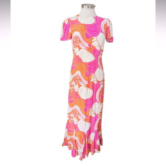 RHODE Lulani Midi Dress Size 2 - Picture 2 of 13